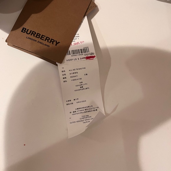 Burberry Embossed Leather Crossbody - Picture 9 of 16